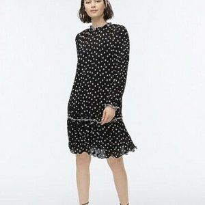 NEW with tags Ruffled pleated polka-dot dress J Crew dress  Item AL427 Size 12